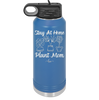 Stay at Home Plant Mom - Laser Engraved Stainless Steel Drinkware - 2059 -