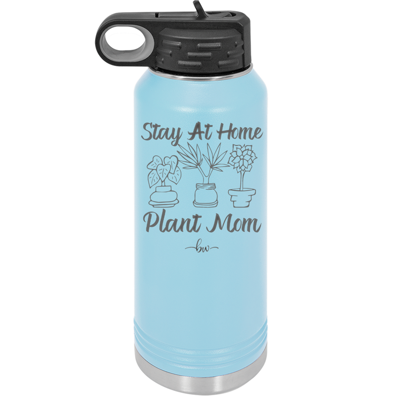 Stay at Home Plant Mom - Laser Engraved Stainless Steel Drinkware - 2059 -