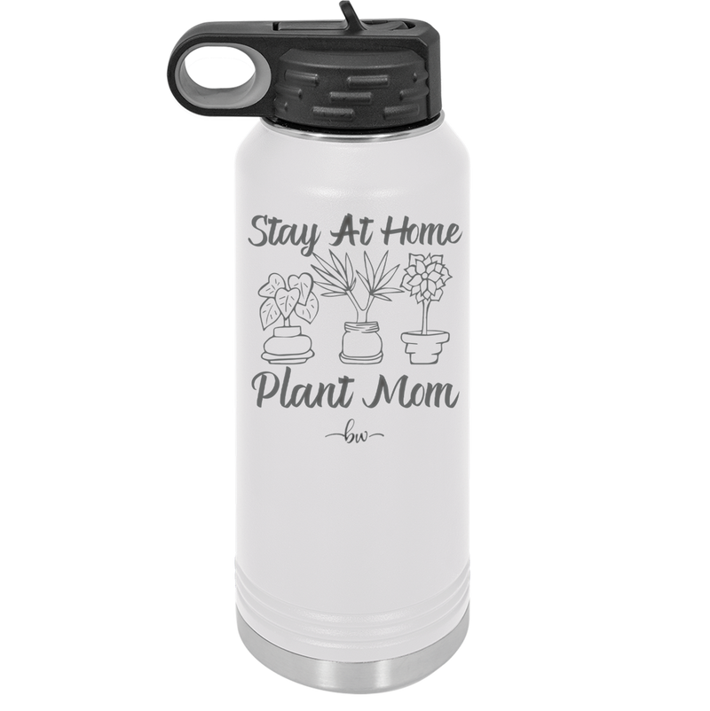 Stay at Home Plant Mom - Laser Engraved Stainless Steel Drinkware - 2059 -