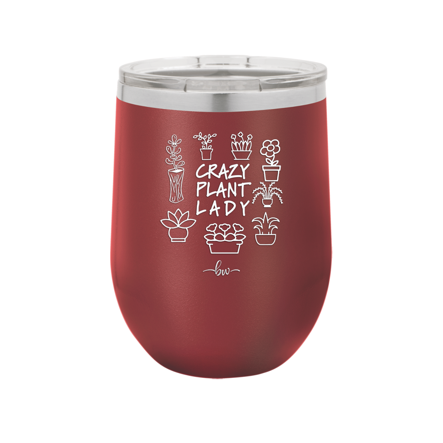 Crazy Plant Lady - Laser Engraved Stainless Steel Drinkware - 2060 -