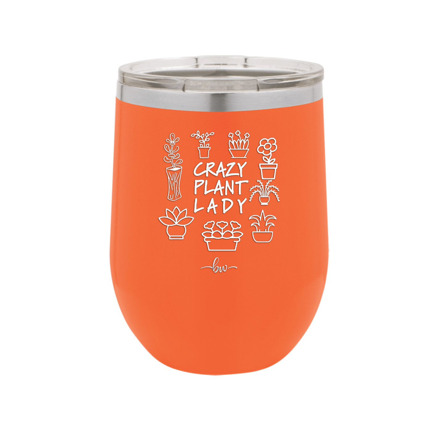 Crazy Plant Lady - Laser Engraved Stainless Steel Drinkware - 2060 -