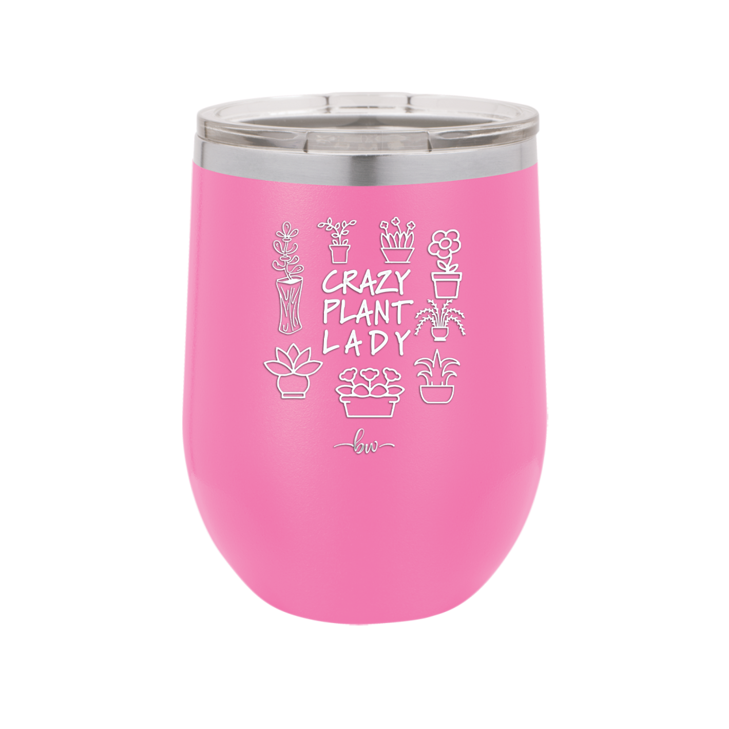 Crazy Plant Lady - Laser Engraved Stainless Steel Drinkware - 2060 -