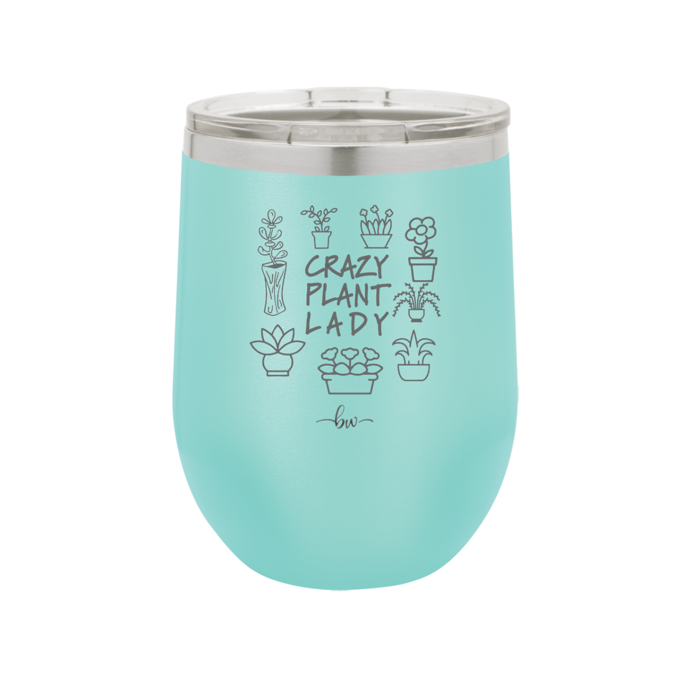 Crazy Plant Lady - Laser Engraved Stainless Steel Drinkware - 2060 -