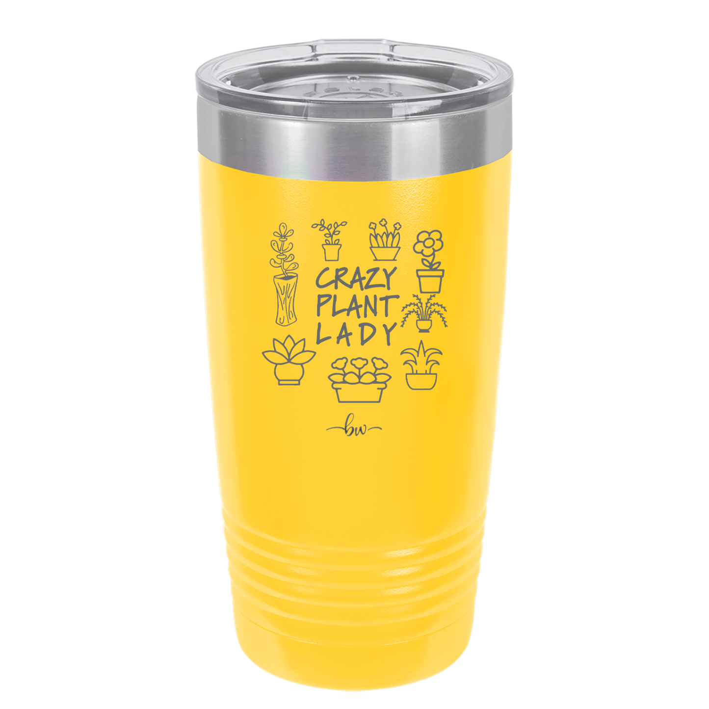 Crazy Plant Lady - Laser Engraved Stainless Steel Drinkware - 2060 -