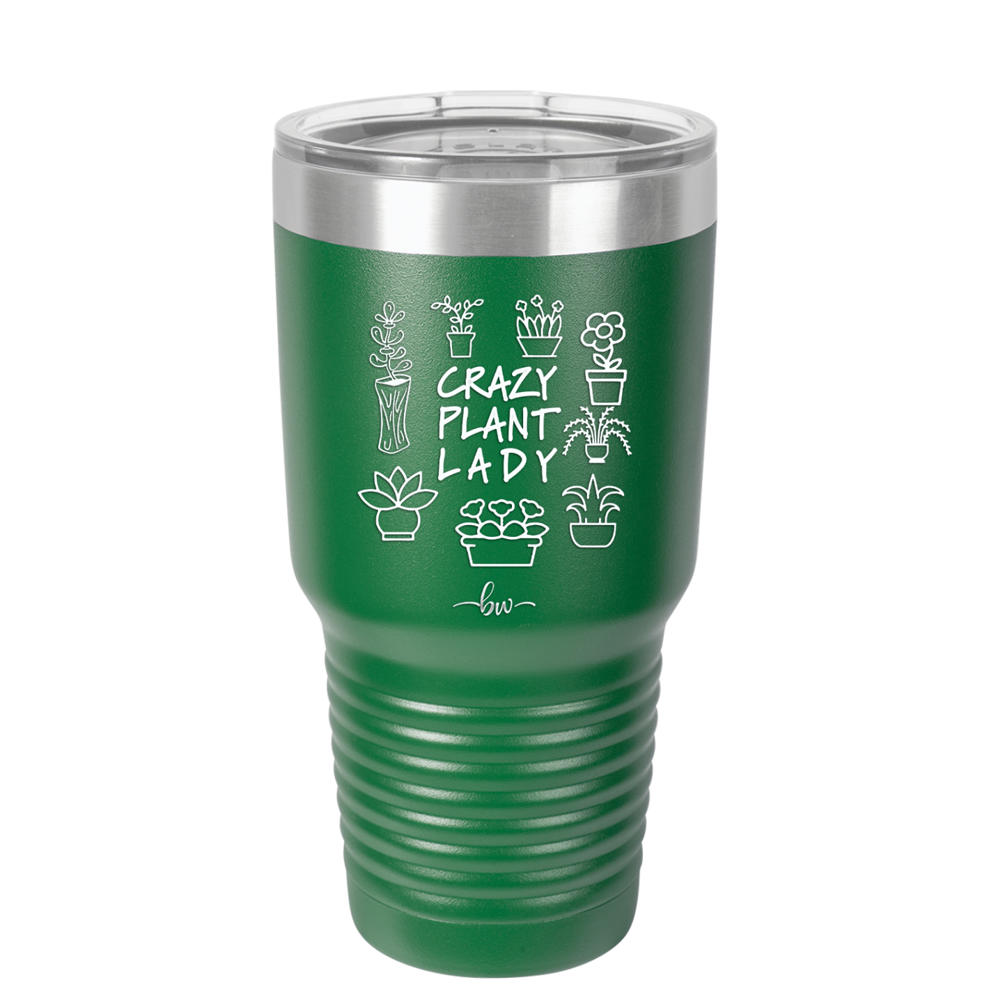 Crazy Plant Lady - Laser Engraved Stainless Steel Drinkware - 2060 -