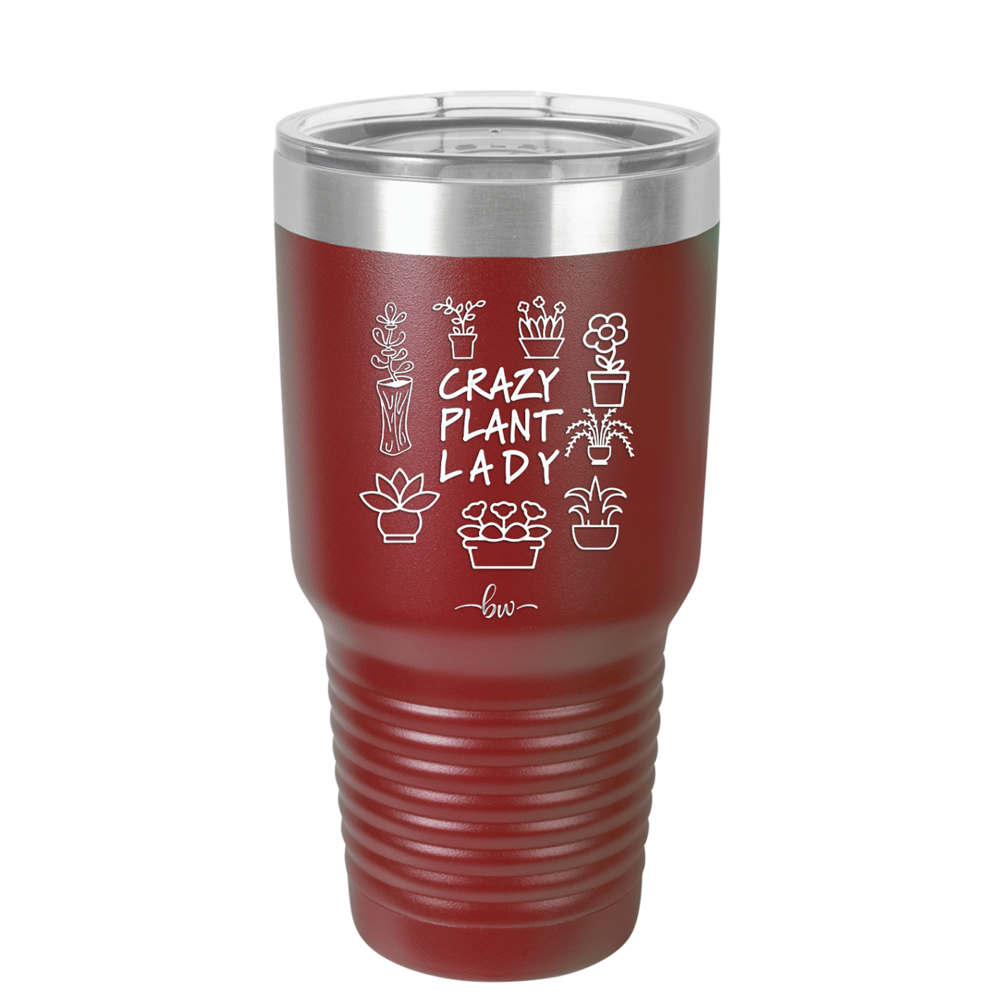 Crazy Plant Lady - Laser Engraved Stainless Steel Drinkware - 2060 -