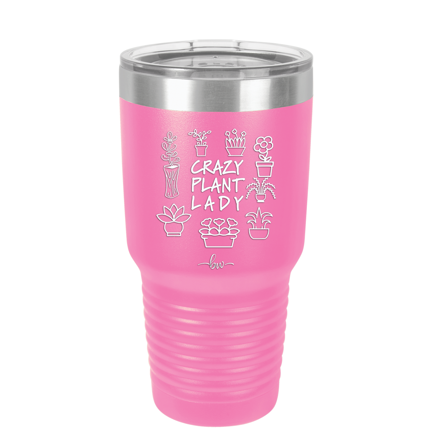 Crazy Plant Lady - Laser Engraved Stainless Steel Drinkware - 2060 -