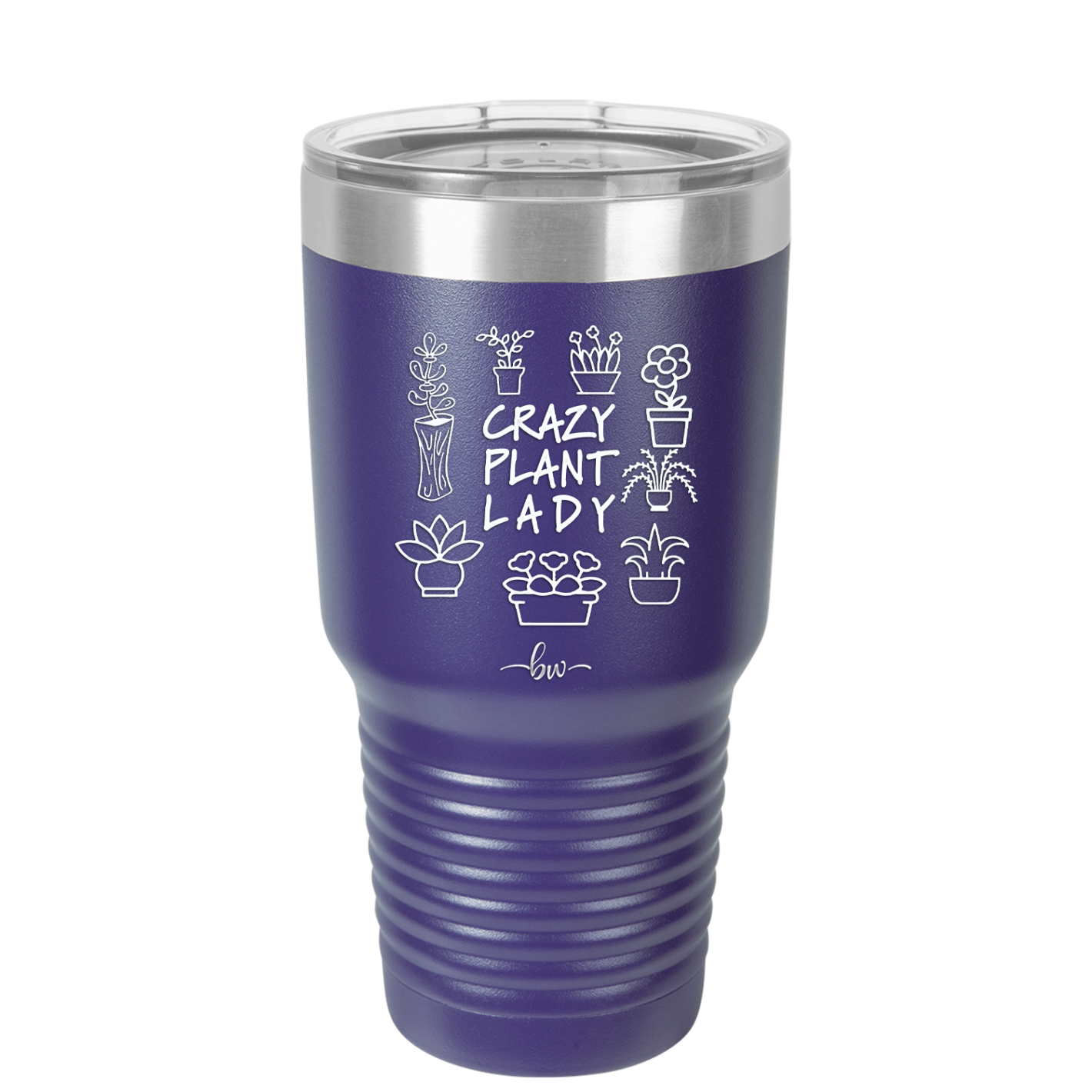 Crazy Plant Lady - Laser Engraved Stainless Steel Drinkware - 2060 -