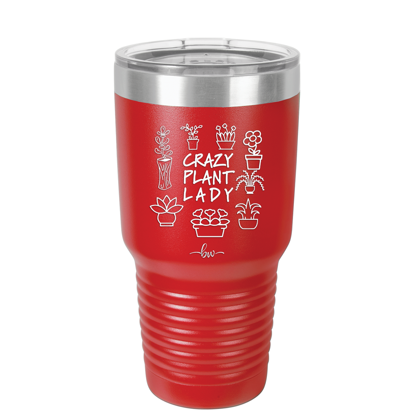 Crazy Plant Lady - Laser Engraved Stainless Steel Drinkware - 2060 -