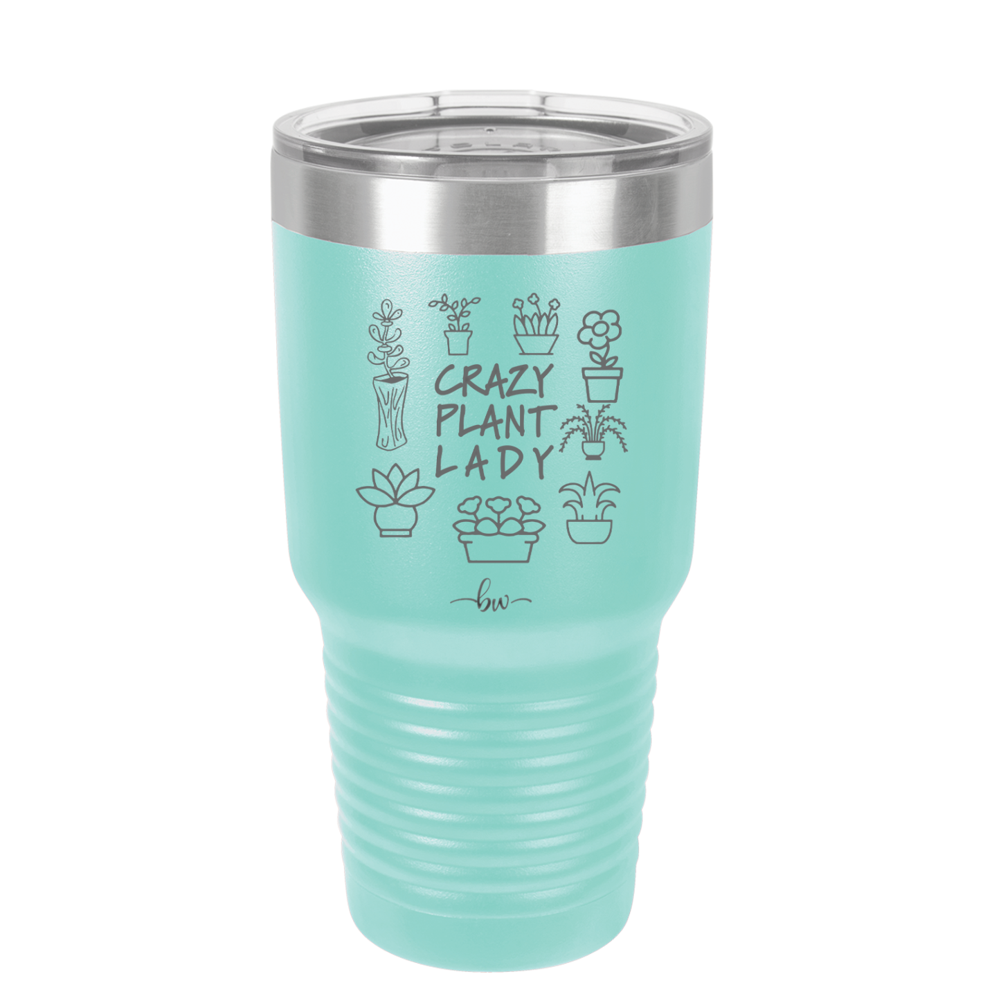 Crazy Plant Lady - Laser Engraved Stainless Steel Drinkware - 2060 -