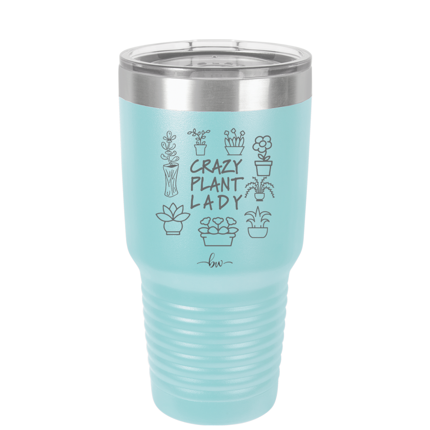 Crazy Plant Lady - Laser Engraved Stainless Steel Drinkware - 2060 -