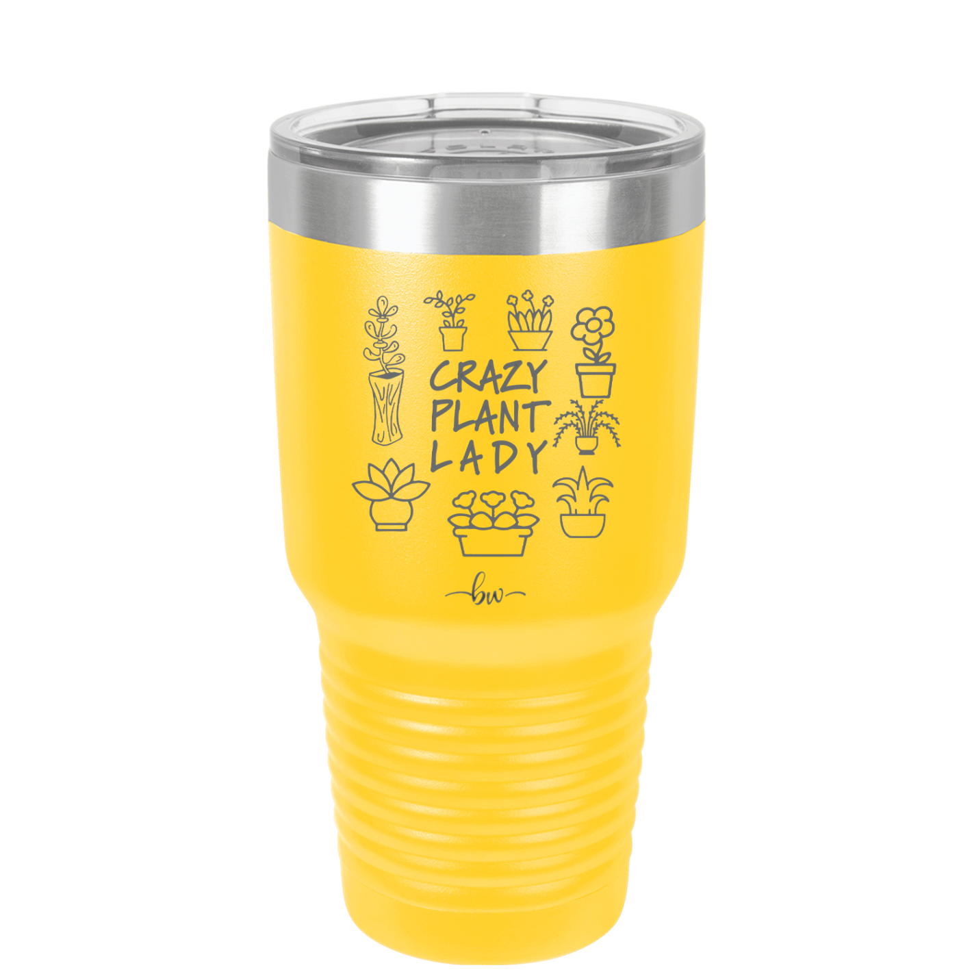 Crazy Plant Lady - Laser Engraved Stainless Steel Drinkware - 2060 -