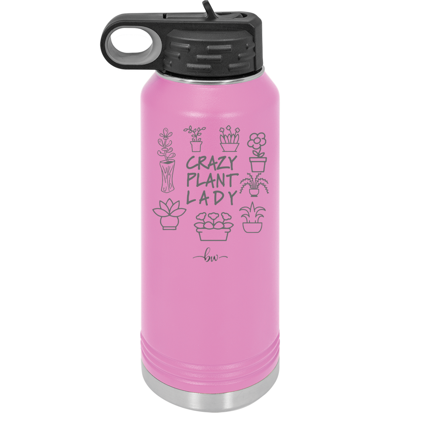 Crazy Plant Lady - Laser Engraved Stainless Steel Drinkware - 2060 -