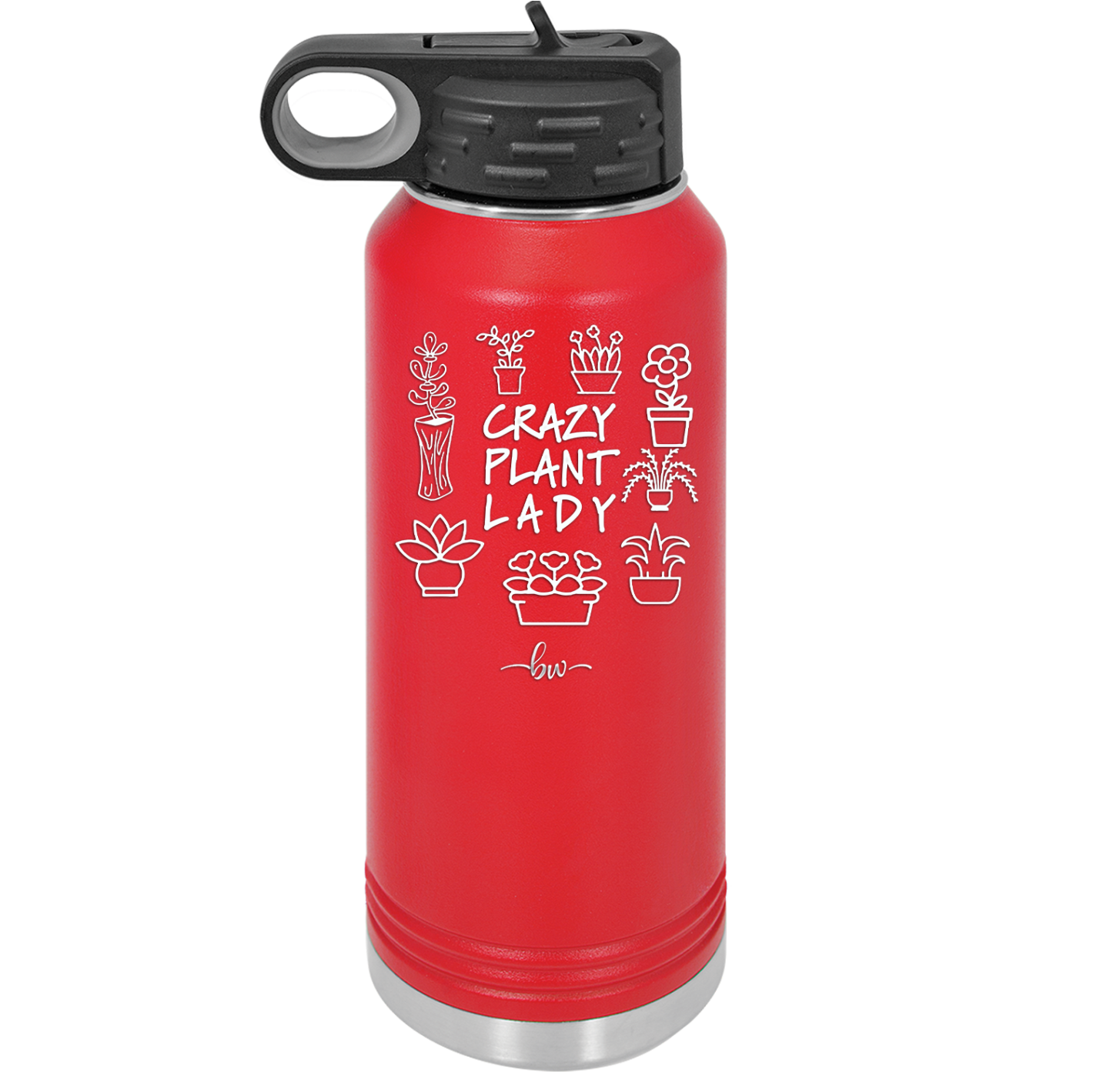 Crazy Plant Lady - Laser Engraved Stainless Steel Drinkware - 2060 -