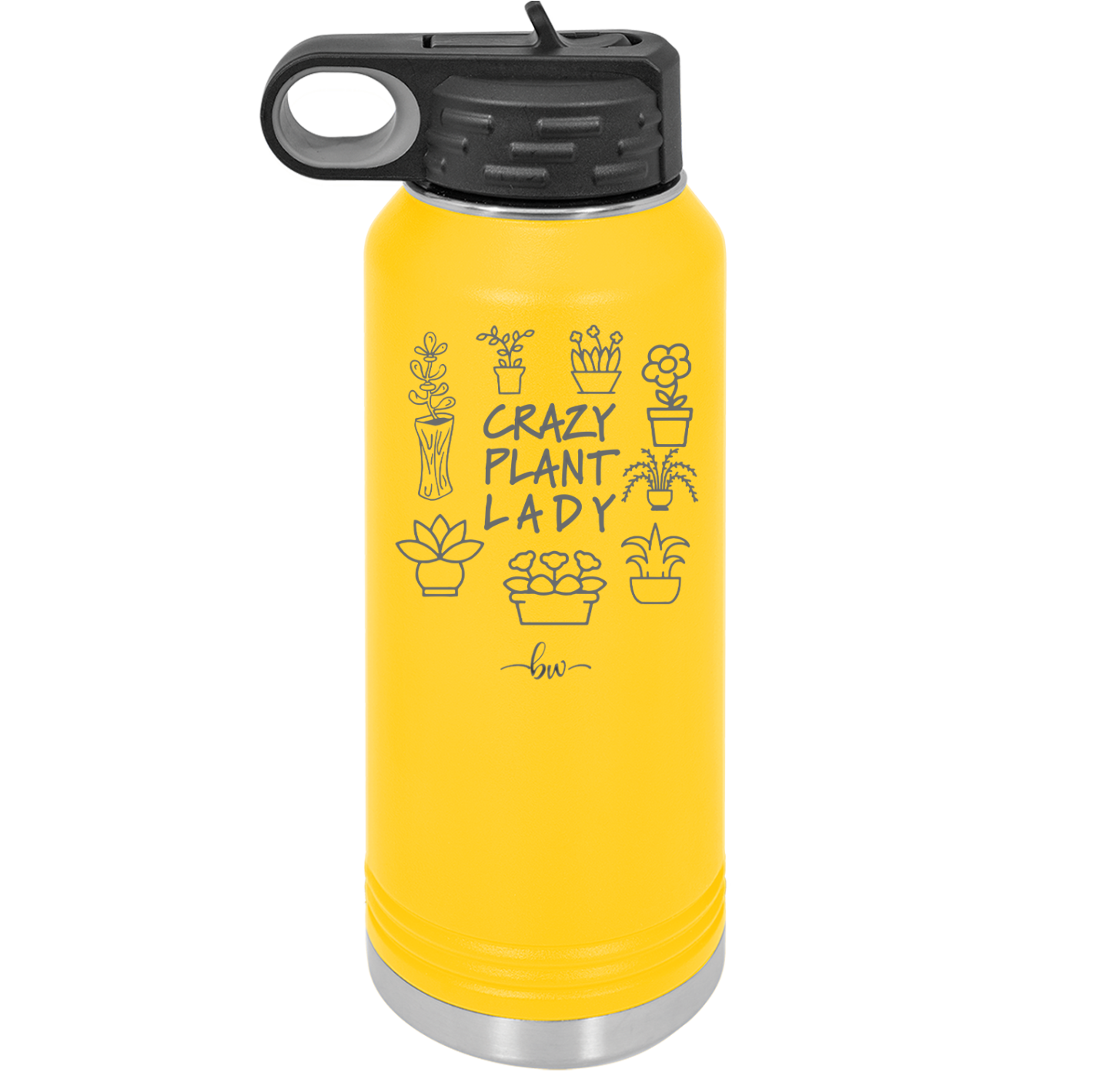Crazy Plant Lady - Laser Engraved Stainless Steel Drinkware - 2060 -