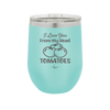 I Love You From My Head Tomatoes - Laser Engraved Stainless Steel Drinkware - 2073 -