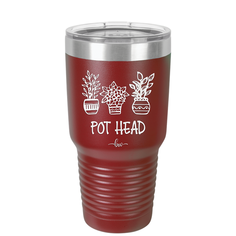 Pot Head - Laser Engraved Stainless Steel Drinkware - 2074 -