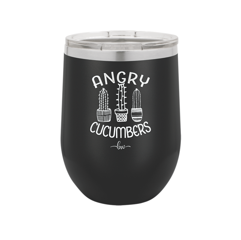 Angry Cucumbers - Laser Engraved Stainless Steel Drinkware - 2079 -
