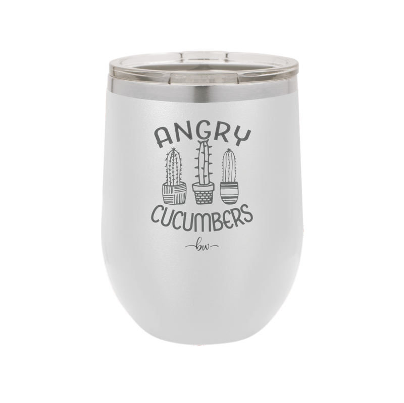 Angry Cucumbers - Laser Engraved Stainless Steel Drinkware - 2079 -