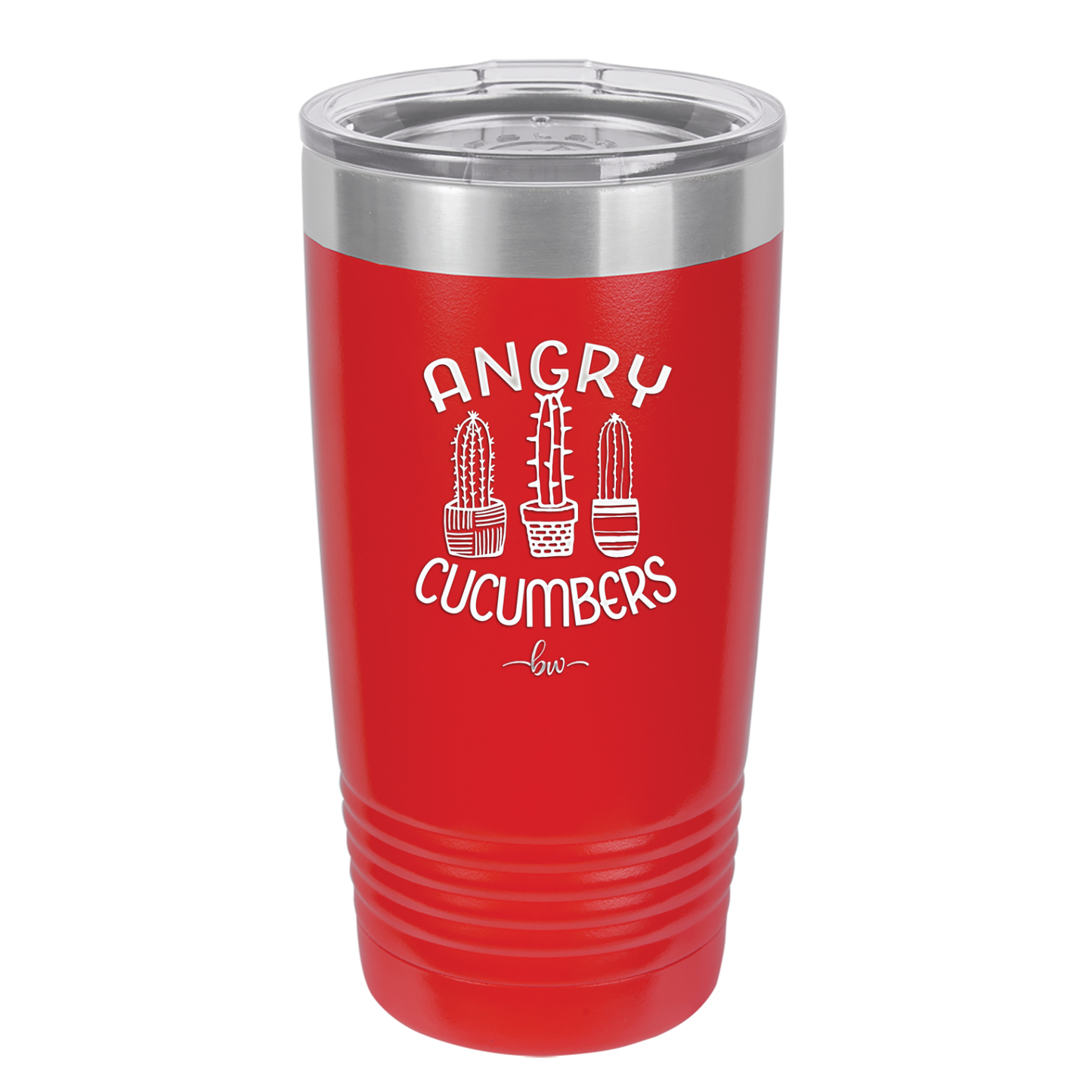 Angry Cucumbers - Laser Engraved Stainless Steel Drinkware - 2079 -