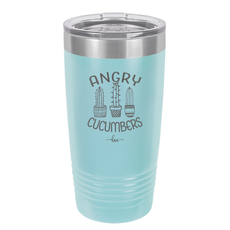 Angry Cucumbers - Laser Engraved Stainless Steel Drinkware - 2079 -
