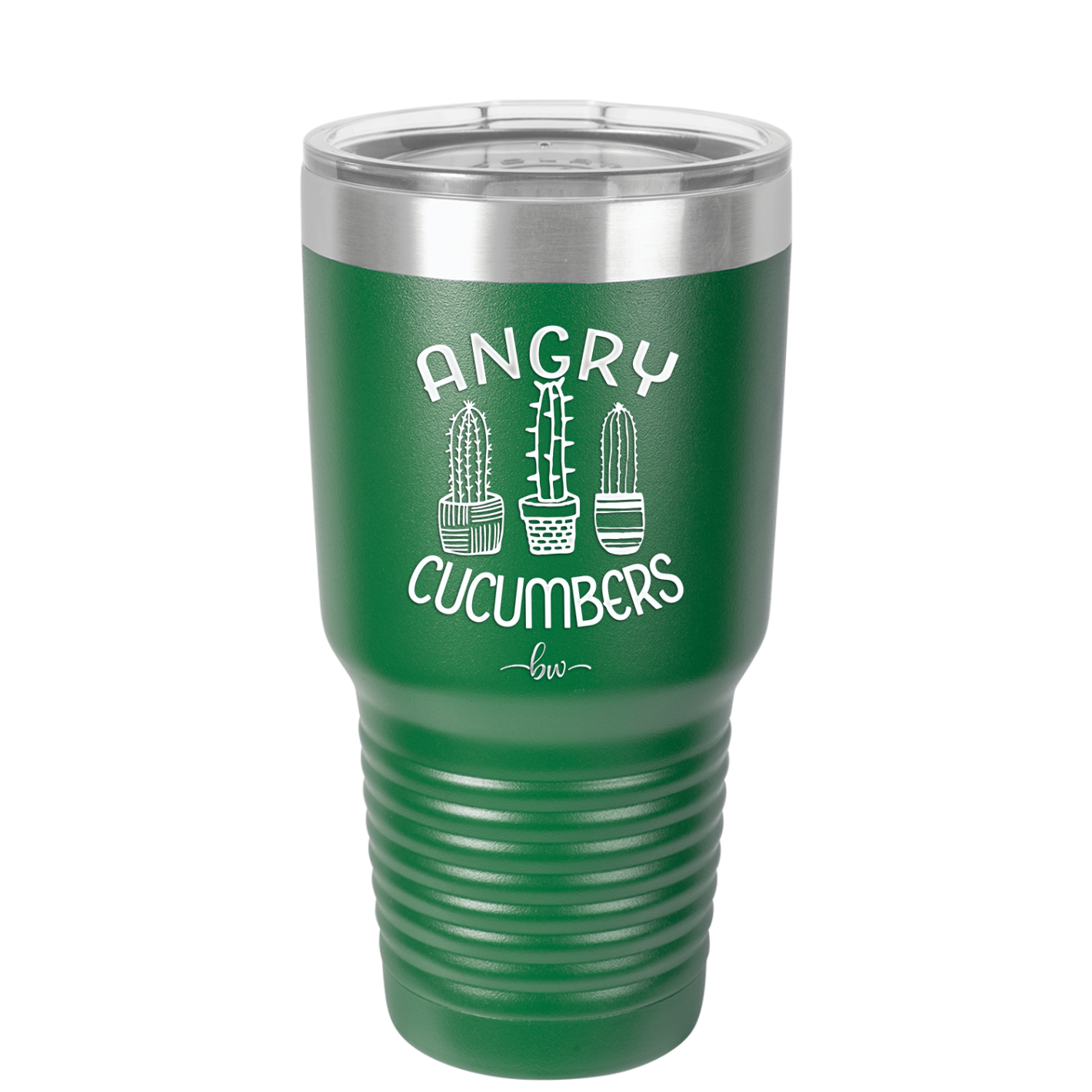 Angry Cucumbers - Laser Engraved Stainless Steel Drinkware - 2079 -