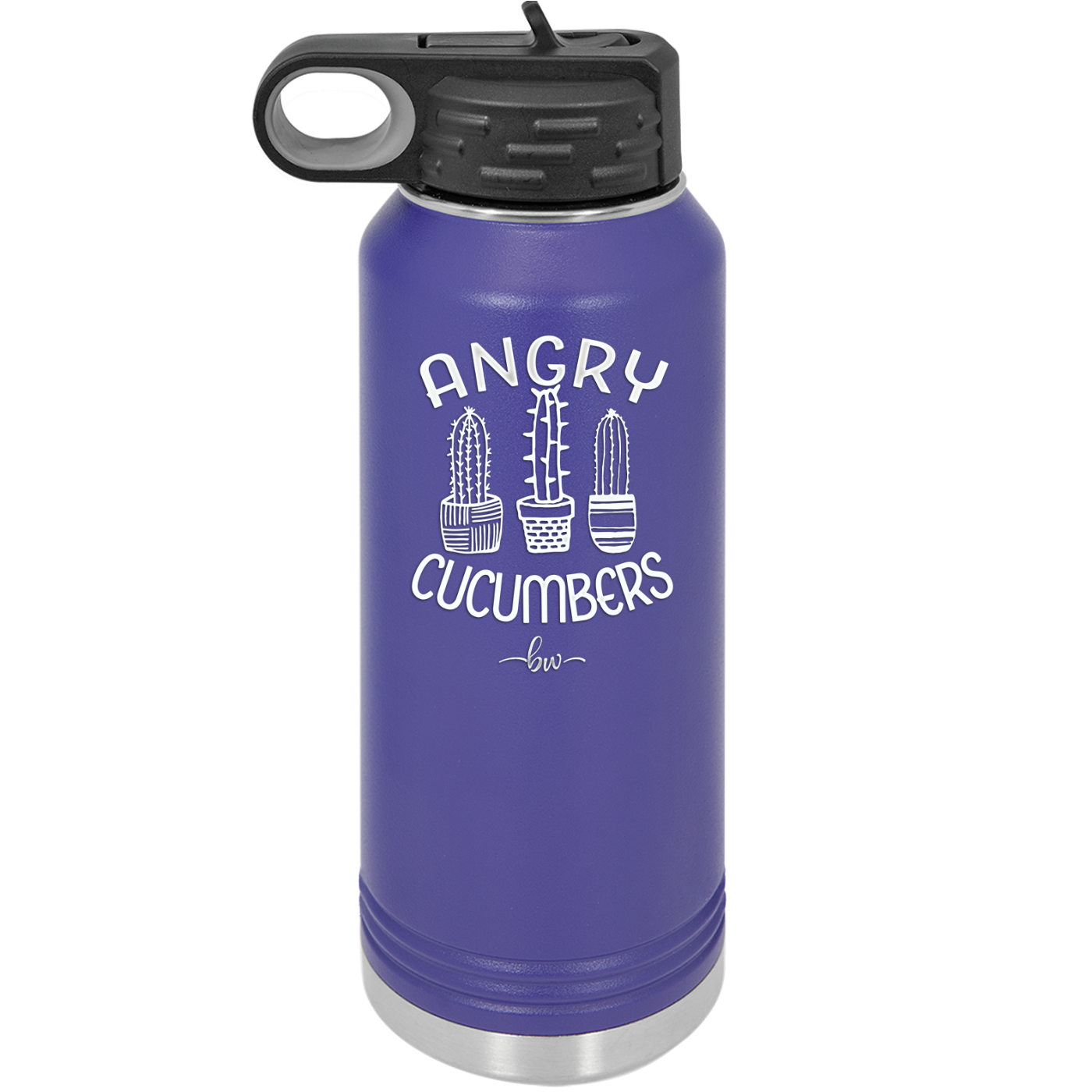 Angry Cucumbers - Laser Engraved Stainless Steel Drinkware - 2079 -