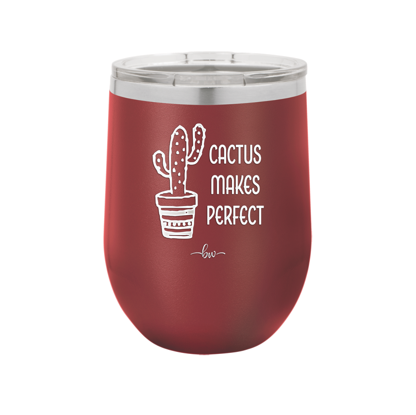 Cactus Makes Perfect - Laser Engraved Stainless Steel Drinkware - 2080 -