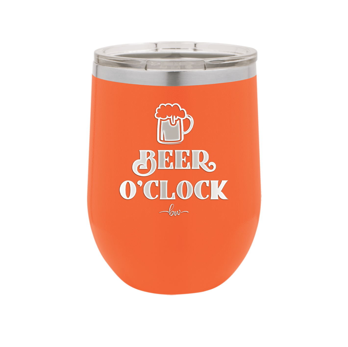 Beer O'Clock - Laser Engraved Stainless Steel Drinkware - 2098 -