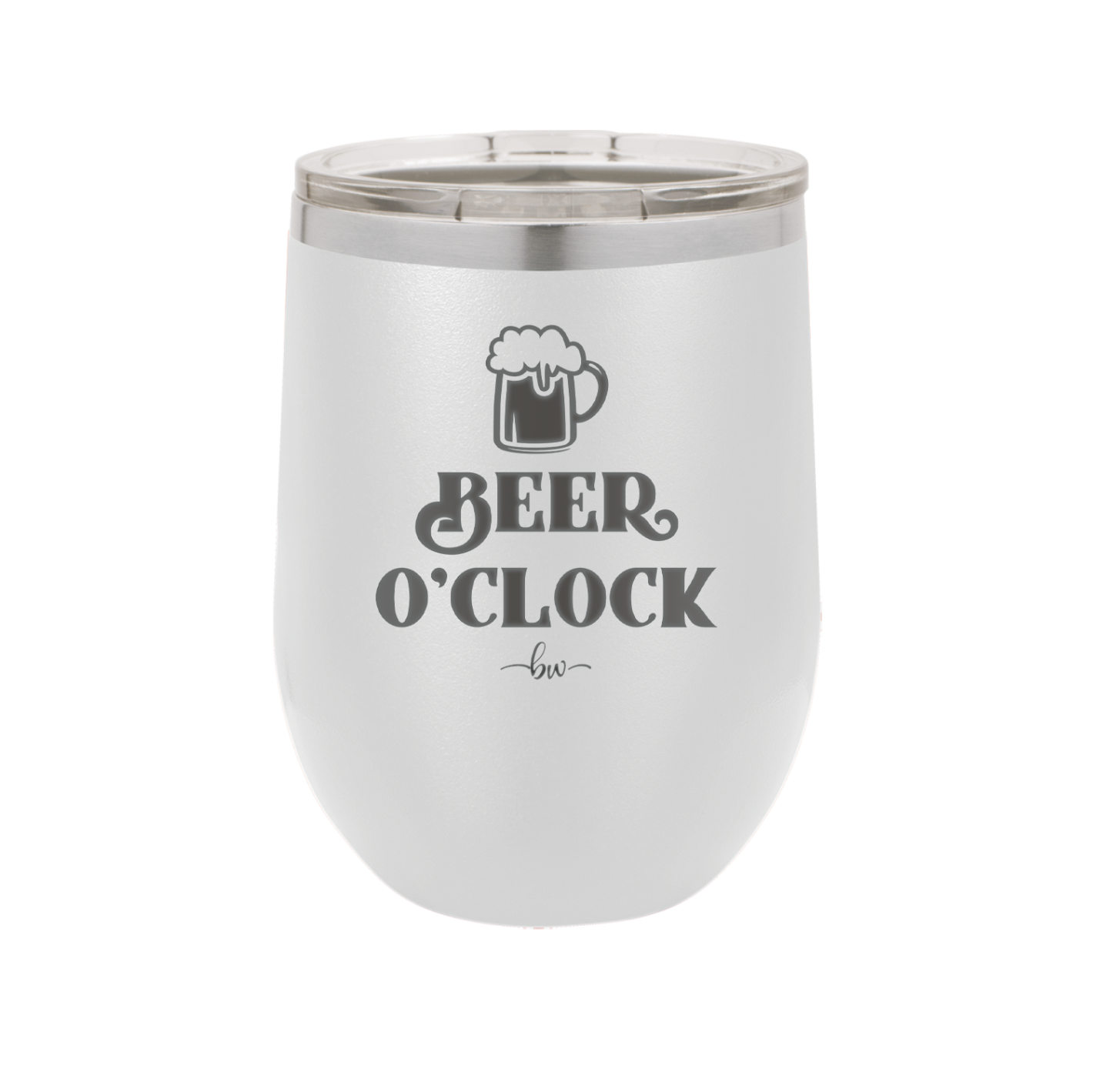 Beer O'Clock - Laser Engraved Stainless Steel Drinkware - 2098 -