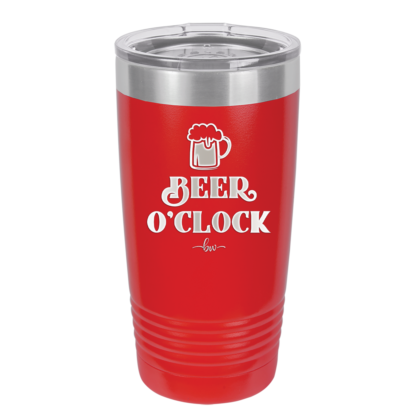 Beer O'Clock - Laser Engraved Stainless Steel Drinkware - 2098 -