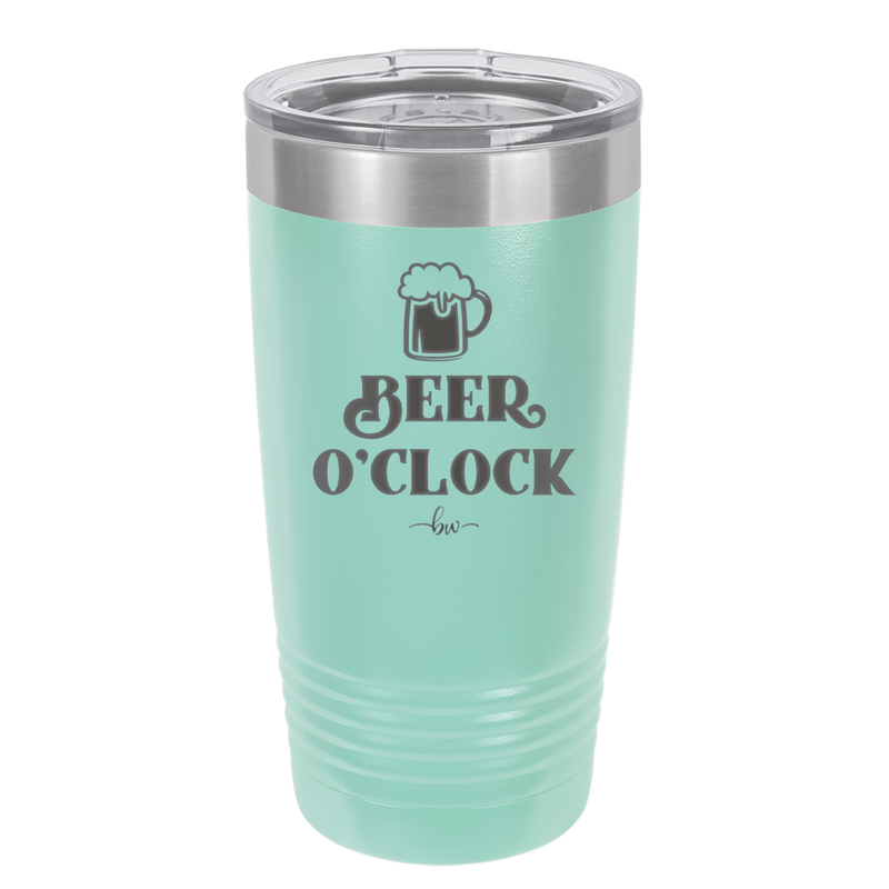 Beer O'Clock - Laser Engraved Stainless Steel Drinkware - 2098 -