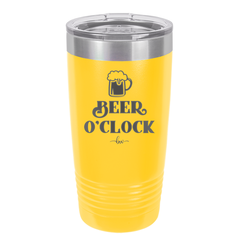 Beer O'Clock - Laser Engraved Stainless Steel Drinkware - 2098 -