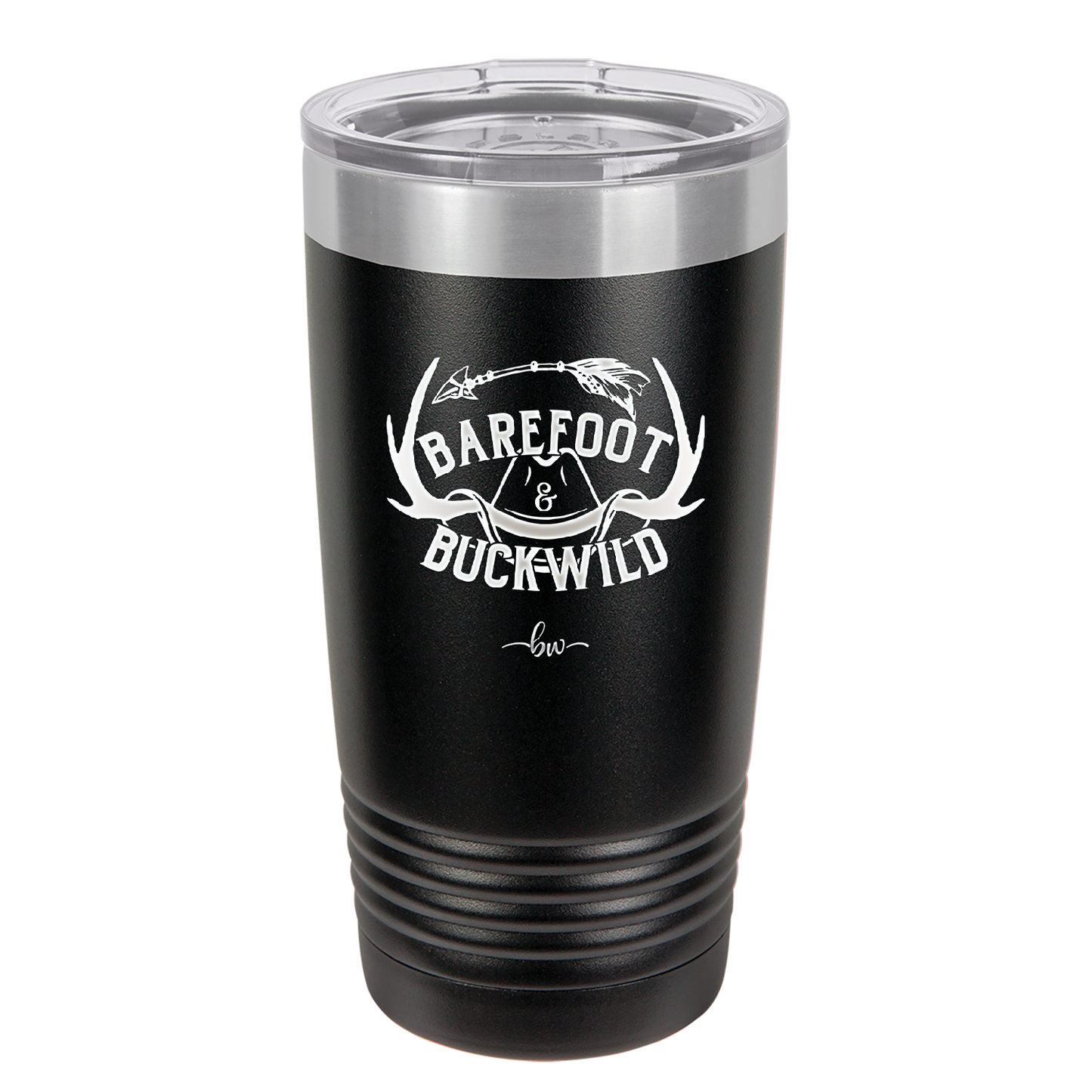 Barefoot and Buckwild - Laser Engraved Stainless Steel Drinkware - 2104 -