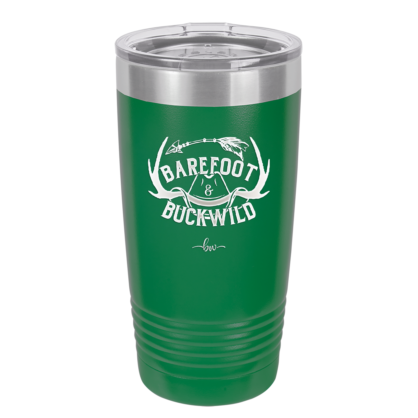 Barefoot and Buckwild - Laser Engraved Stainless Steel Drinkware - 2104 -