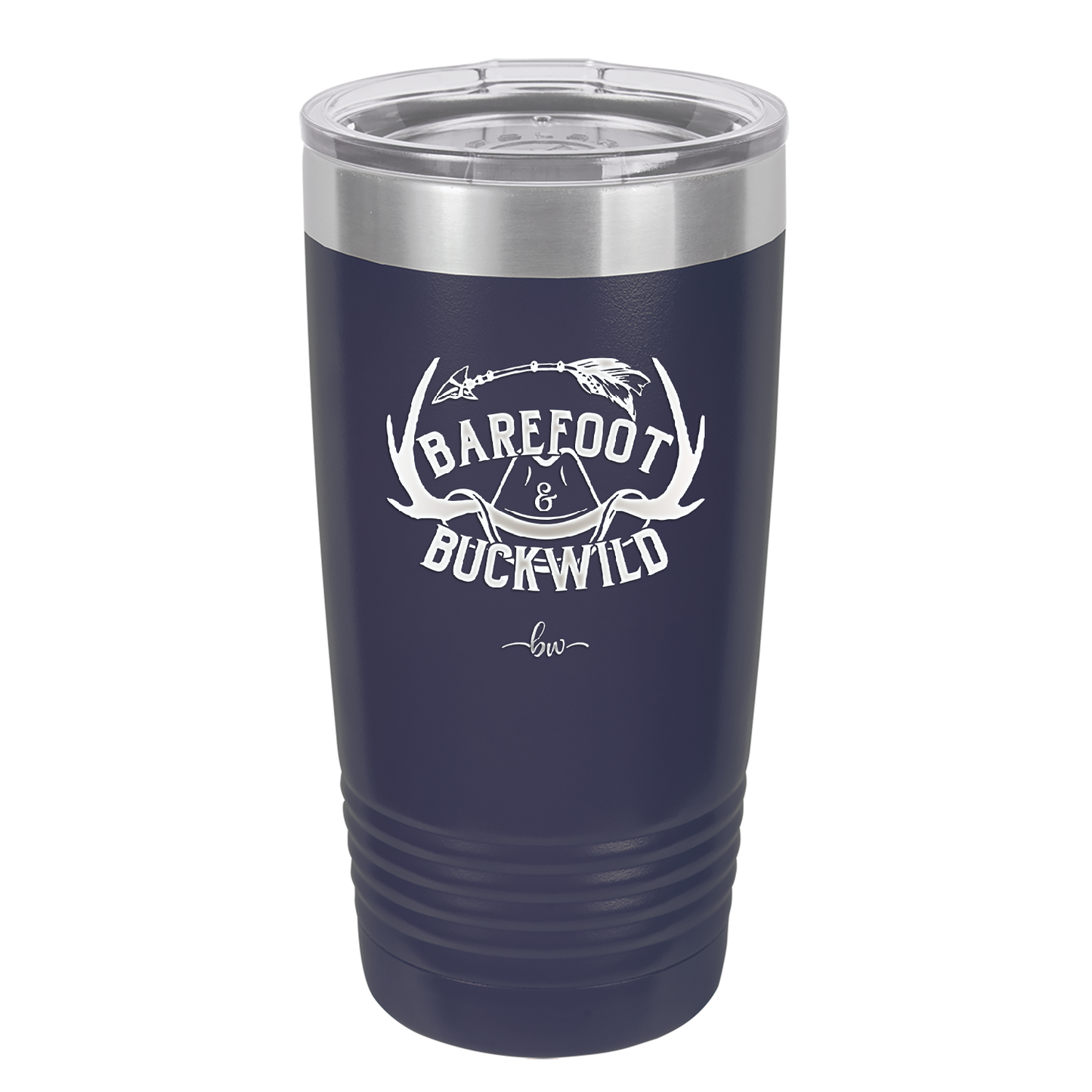 Barefoot and Buckwild - Laser Engraved Stainless Steel Drinkware - 2104 -