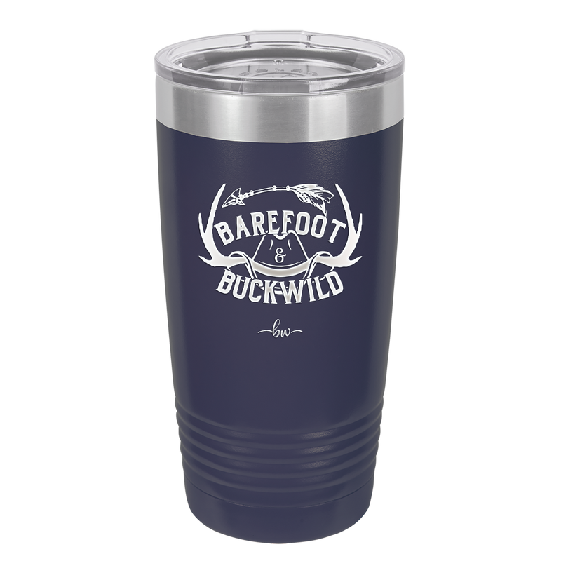 Barefoot and Buckwild - Laser Engraved Stainless Steel Drinkware - 2104 -