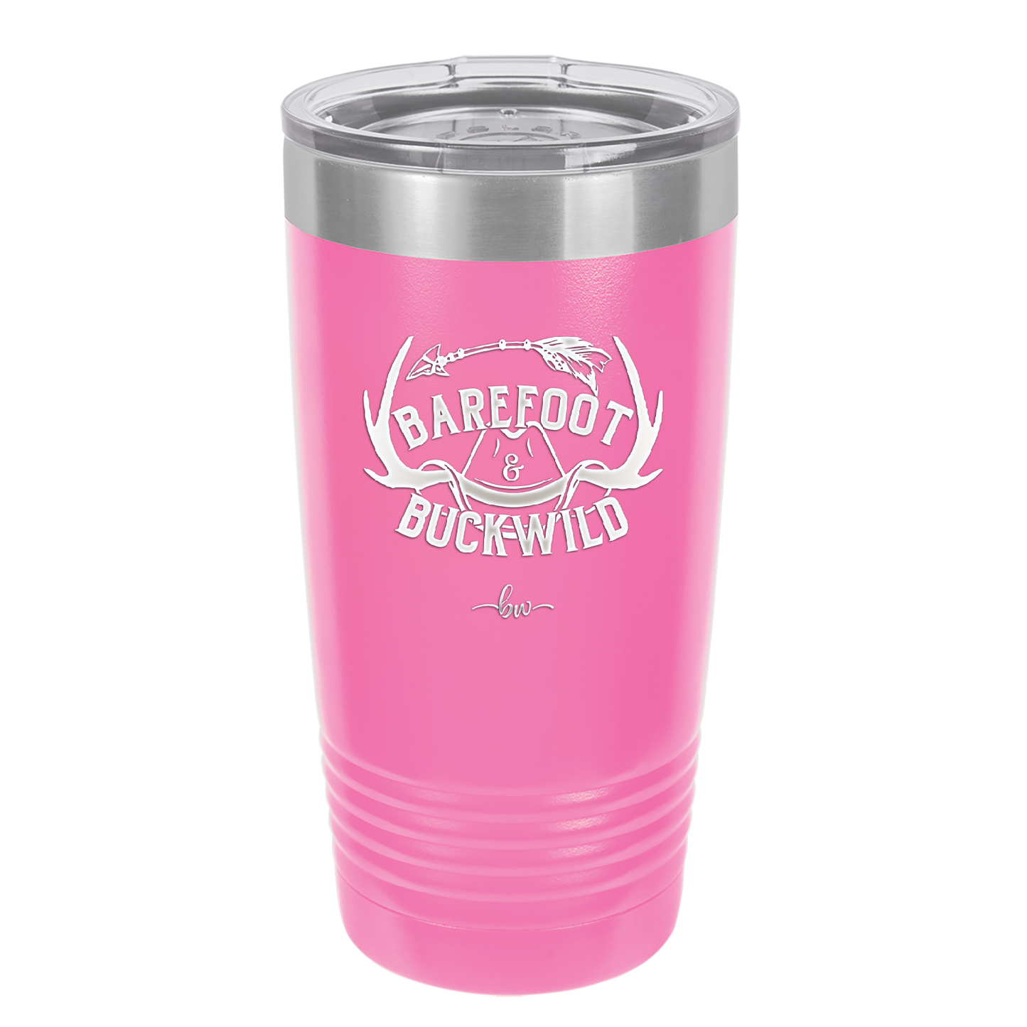 Barefoot and Buckwild - Laser Engraved Stainless Steel Drinkware - 2104 -