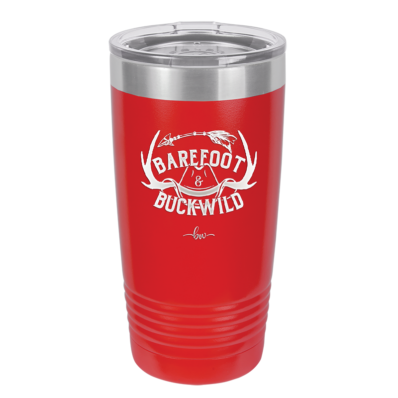 Barefoot and Buckwild - Laser Engraved Stainless Steel Drinkware - 2104 -