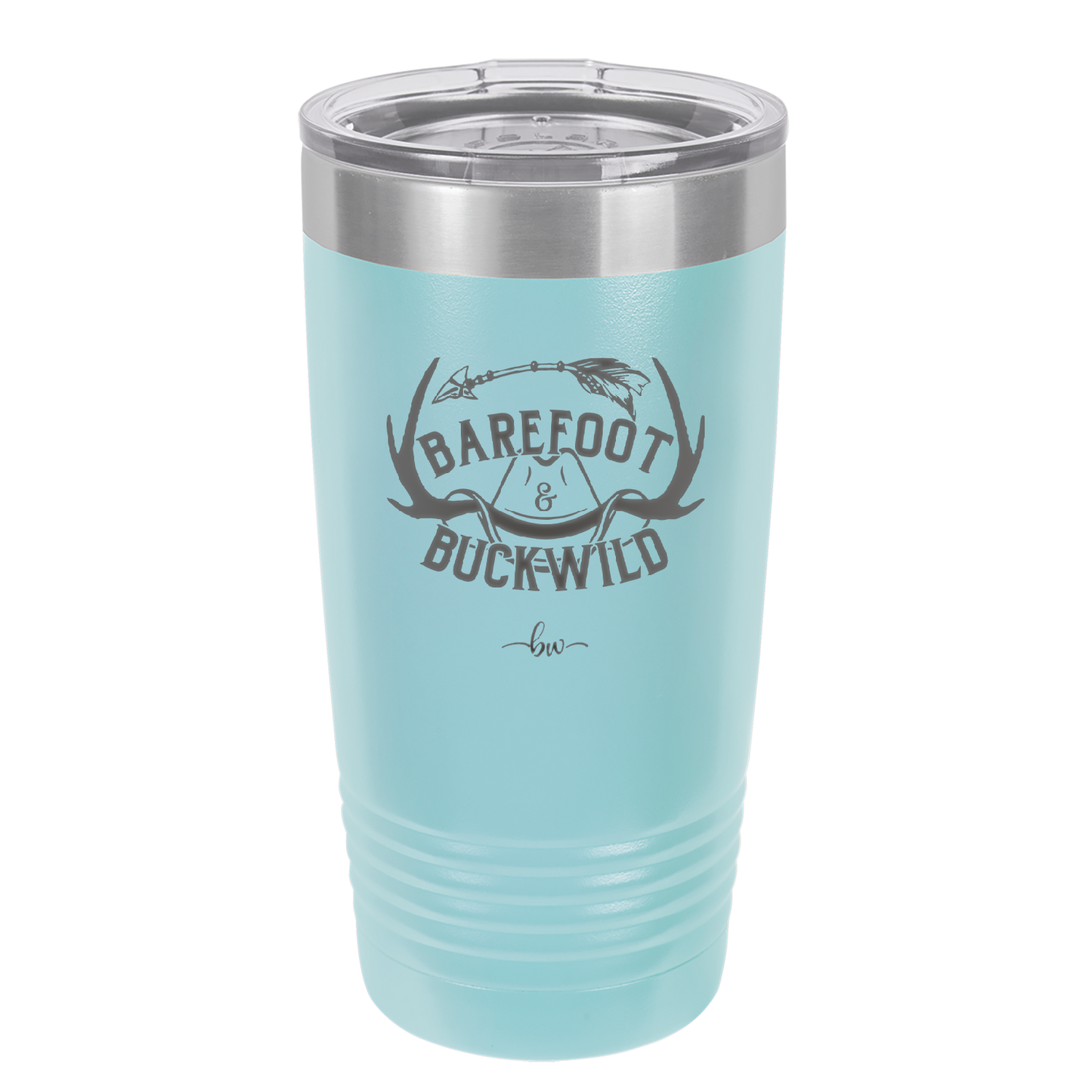Barefoot and Buckwild - Laser Engraved Stainless Steel Drinkware - 2104 -