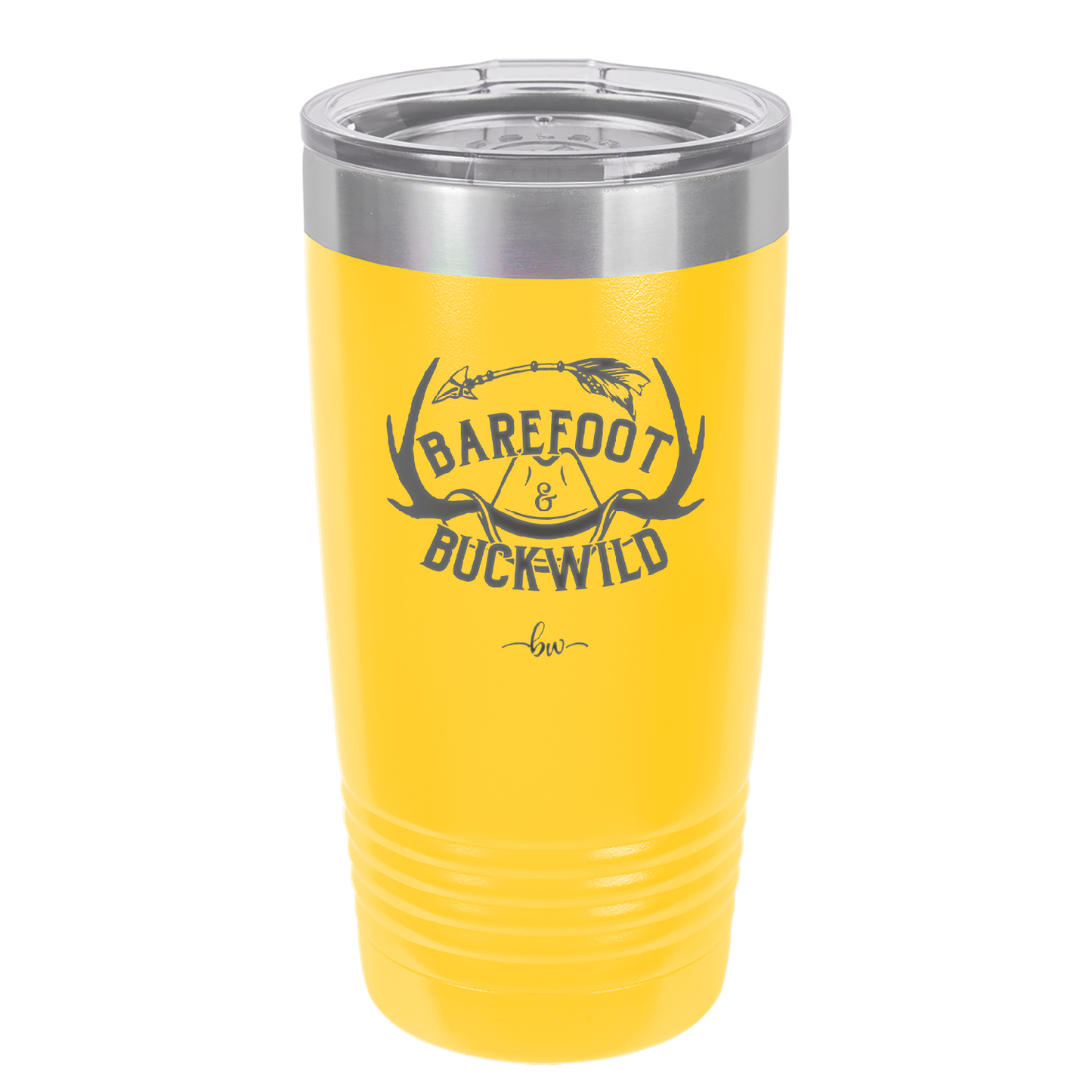 Barefoot and Buckwild - Laser Engraved Stainless Steel Drinkware - 2104 -