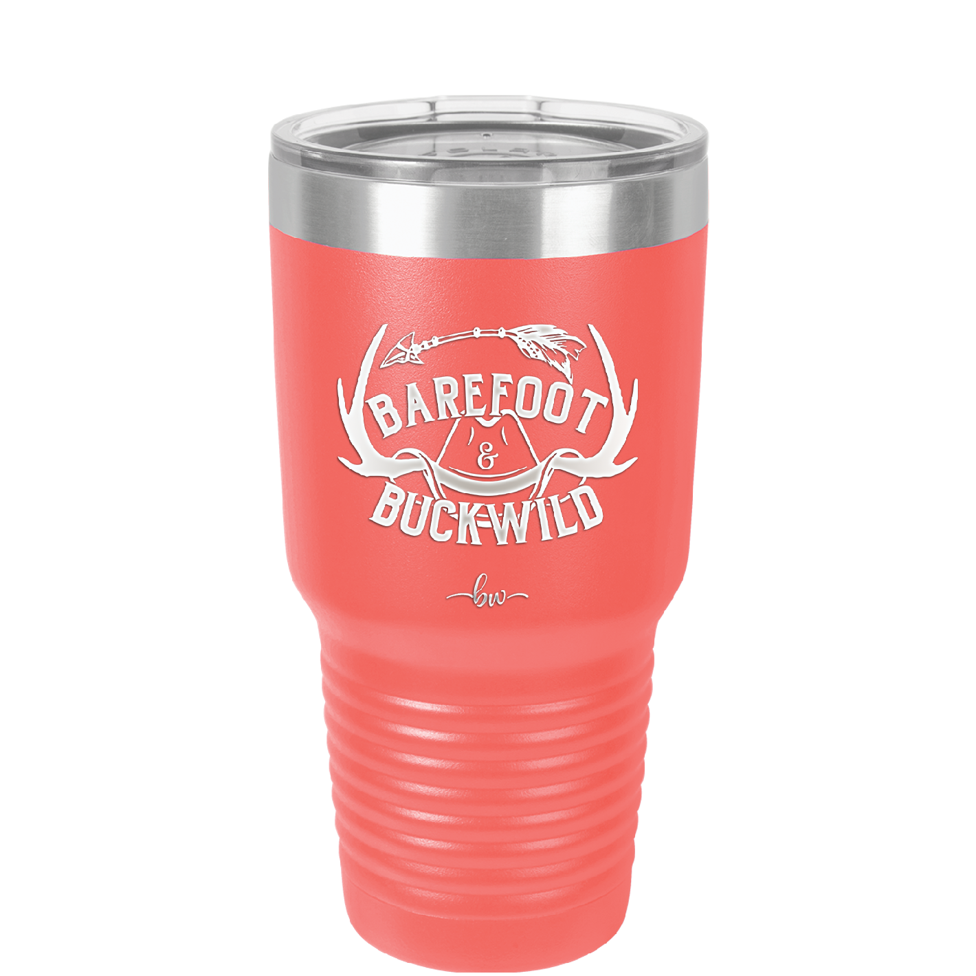 Barefoot and Buckwild - Laser Engraved Stainless Steel Drinkware - 2104 -