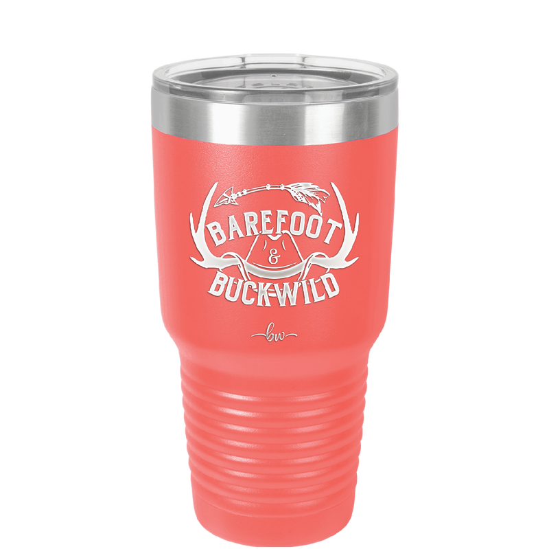 Barefoot and Buckwild - Laser Engraved Stainless Steel Drinkware - 2104 -