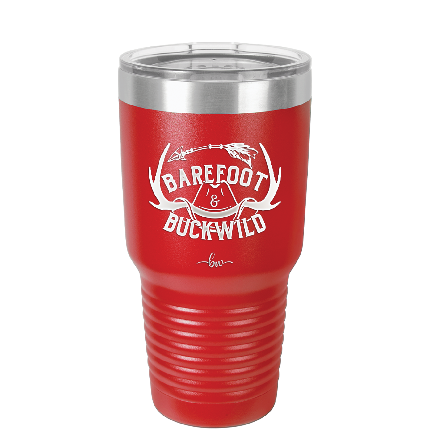 Barefoot and Buckwild - Laser Engraved Stainless Steel Drinkware - 2104 -