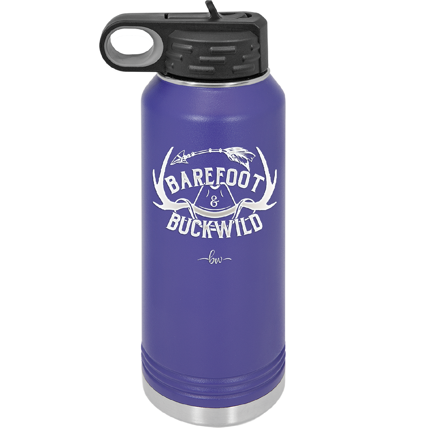 Barefoot and Buckwild - Laser Engraved Stainless Steel Drinkware - 2104 -