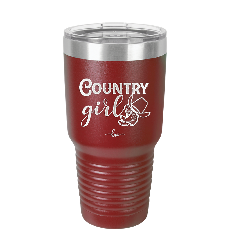Country Girl - Laser Engraved Stainless Steel Drinkware - 2106 -