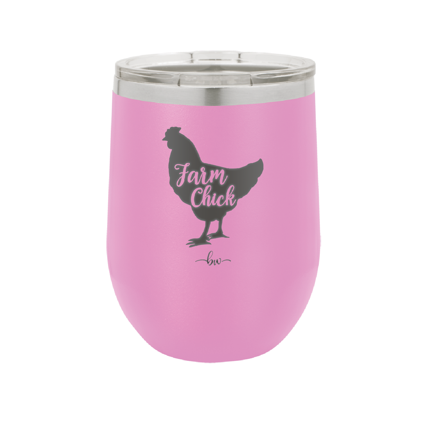 Farm Chick - Laser Engraved Stainless Steel Drinkware - 2107 -