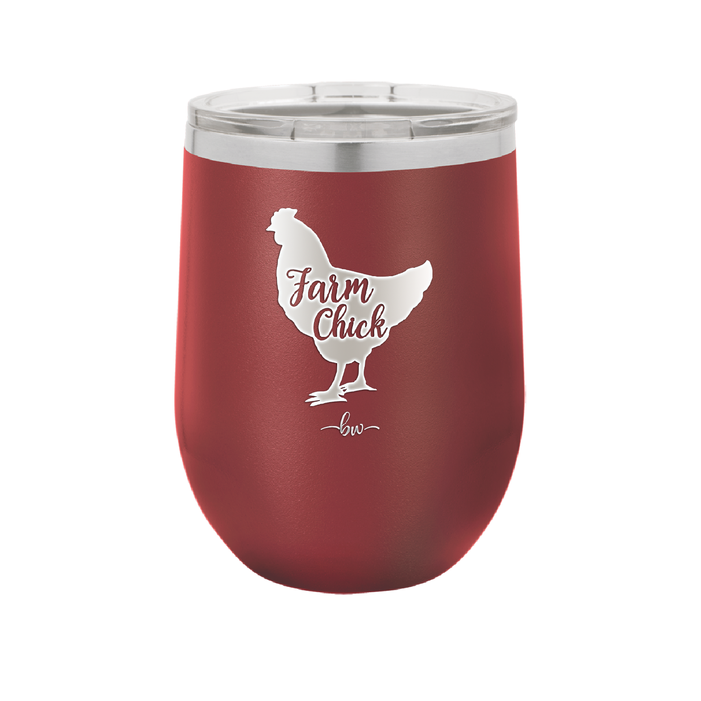 Farm Chick - Laser Engraved Stainless Steel Drinkware - 2107 -