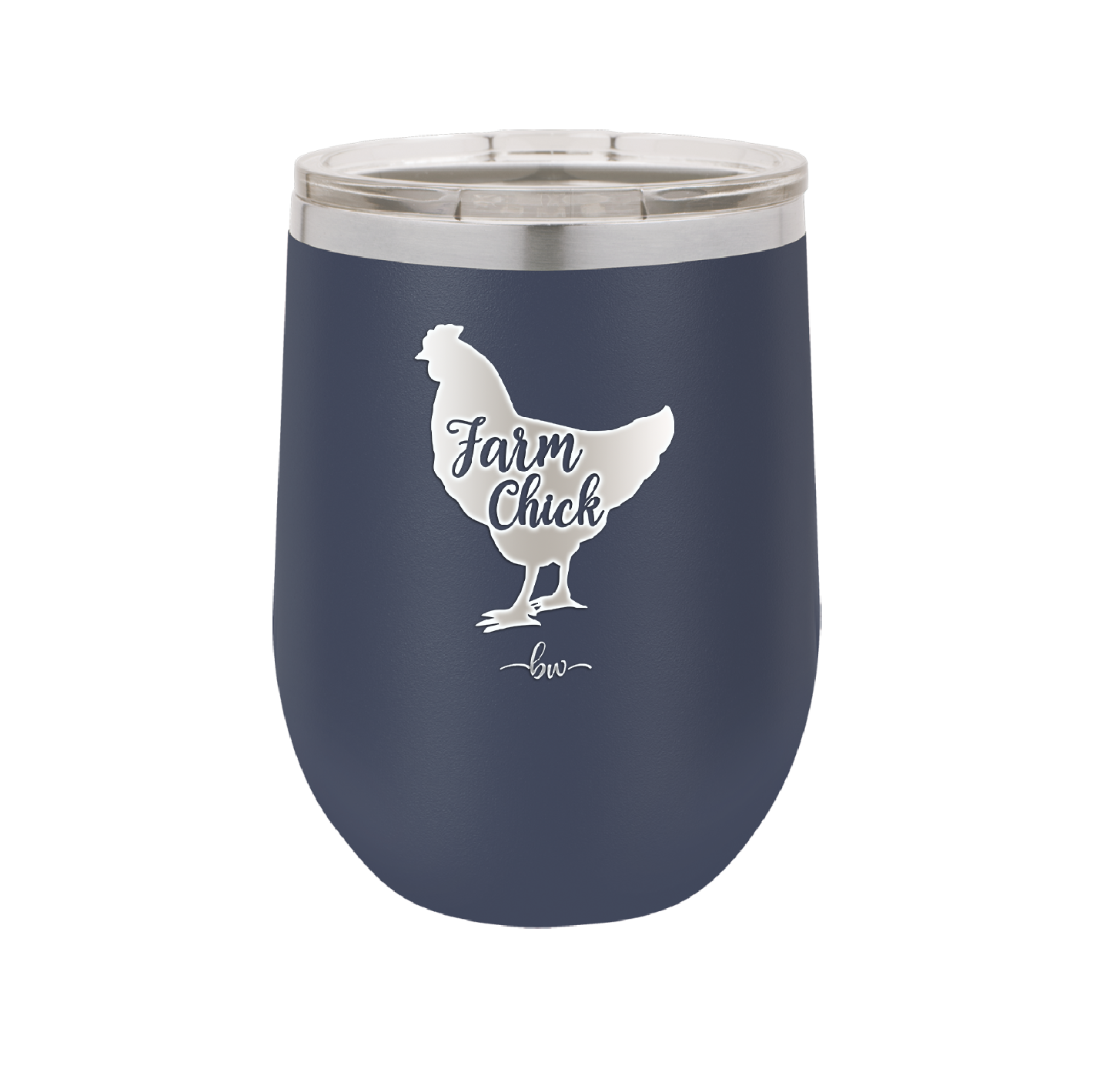 Farm Chick - Laser Engraved Stainless Steel Drinkware - 2107 -