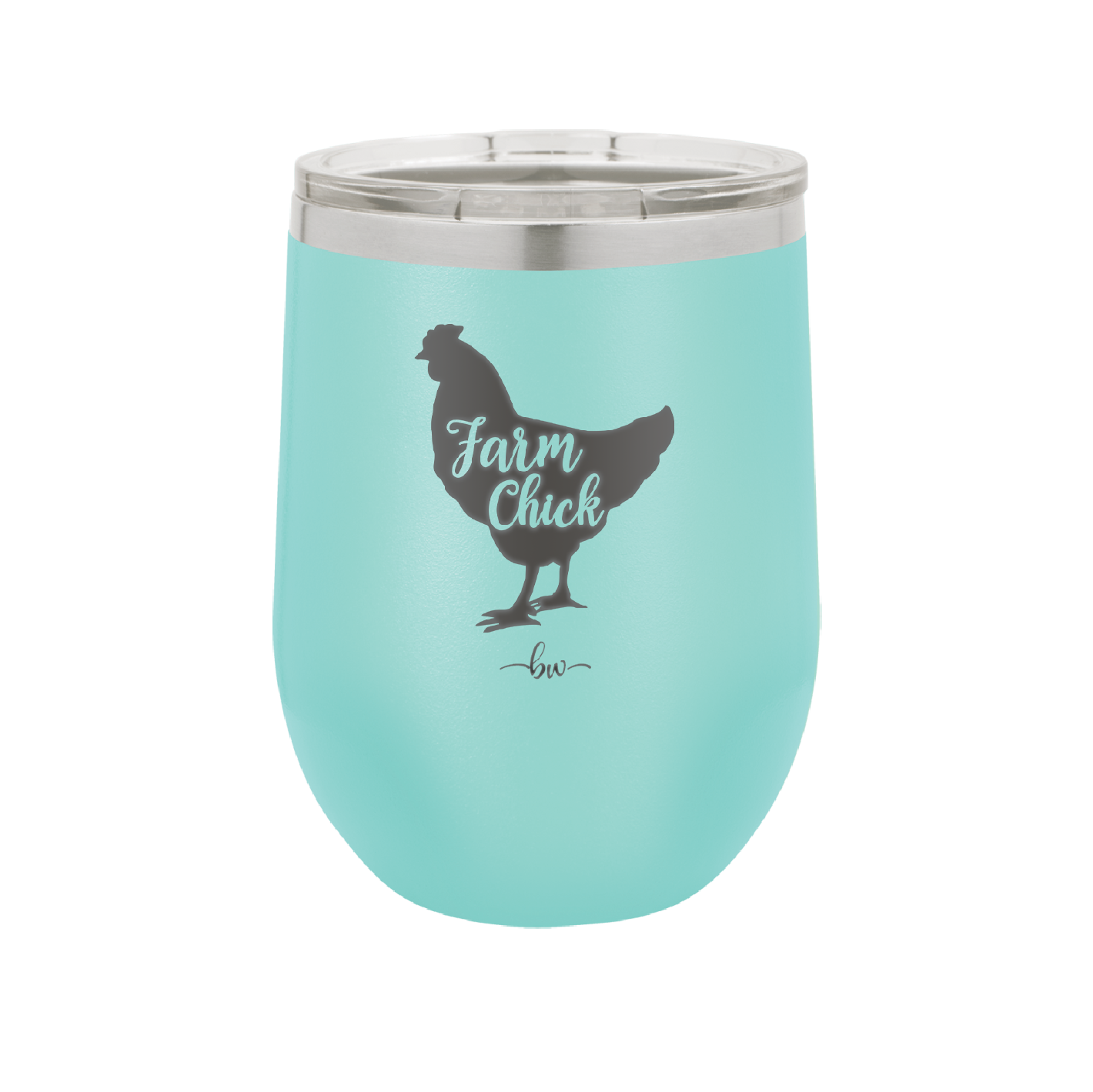 Farm Chick - Laser Engraved Stainless Steel Drinkware - 2107 -